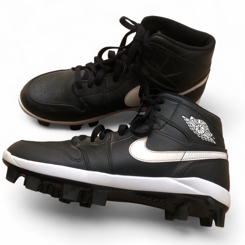 Nike Air Jordan 1 Retro MCS Men's Baseball Cleats – Black/White